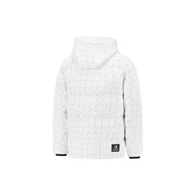 Jachetă matlasată cu umplutură de puf AOP Mărimi asiatice „White”