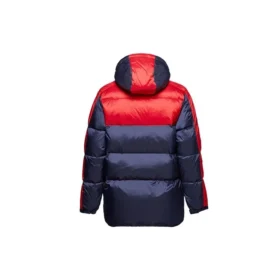 Jachetă matlasată de iarnă cu umplutură din puf Mărimi asiatice „Navy Red”