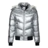 Jachetă matlasată Mărimi asiatice „Silver”