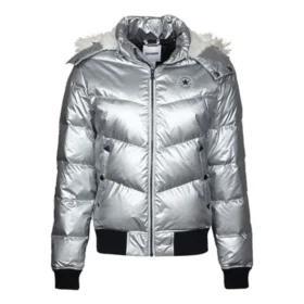 Jachetă matlasată Mărimi asiatice „Silver”
