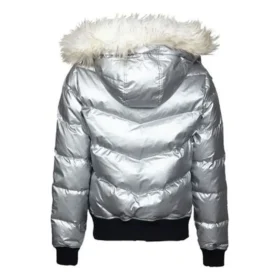 Jachetă matlasată Mărimi asiatice „Silver”