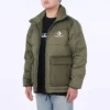 Jachetă matlasată Star Chevron Mărimi asiatice „Verde măslin”