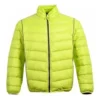 Jachetă matlasată ușoară cu guler în picioare, mărimi asiatice „Verde fluorescent”