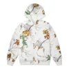Jachetă reversibilă Real Tree cu imprimeu frunze Mărimi asiatice „Casual White”
