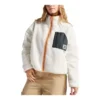 Jachetă reversibilă Sherpa cu fermoar complet, mărimi asiatice „Egret Black”