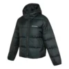 Jachetă scurtă din puf și material textil, mărimi asiatice, „Negru”
