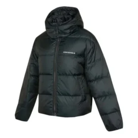 Jachetă scurtă din puf și material textil, mărimi asiatice, „Negru”