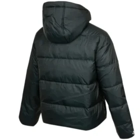 Jachetă scurtă din puf și material textil, mărimi asiatice, „Negru”