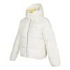 Jachetă scurtă din puf și material textil, mărimi asiatice „White”
