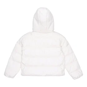 Jachetă scurtă din puf și material textil, mărimi asiatice „White”