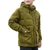 Jachetă scurtă din puf, mărimi asiatice „Green”