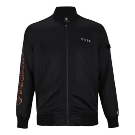 Jachetă sport casual cu guler în picioare, mărime asiatică „Negru”