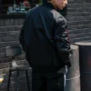 Jachetă sport casual cu guler în picioare, mărime asiatică „Negru”