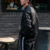 Jachetă sport casual cu guler în picioare, mărime asiatică „Negru”
