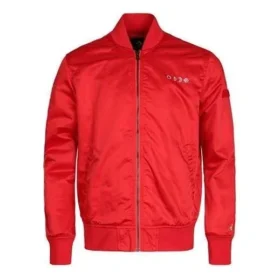 Jachetă sport casual cu guler în picioare, mărime asiatică „Red”