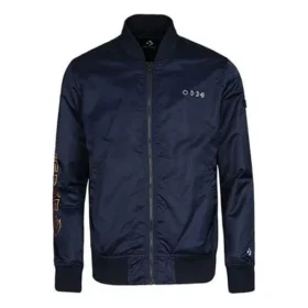 Jachetă sport casual cu guler în picioare, mărimi asiatice „Navy”