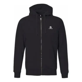 Jachetă sport casual pentru bărbați Converse, respirabilă, negru