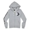 Jachetă Star Chevron cu fermoar complet, mărimi asiatice „Grey”