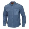 Jachetă tip cămașă cu mâneci lungi, mărime asiatică „Lakeside Blue”