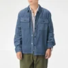 Jachetă tip cămașă cu mâneci lungi, mărime asiatică „Lakeside Blue”