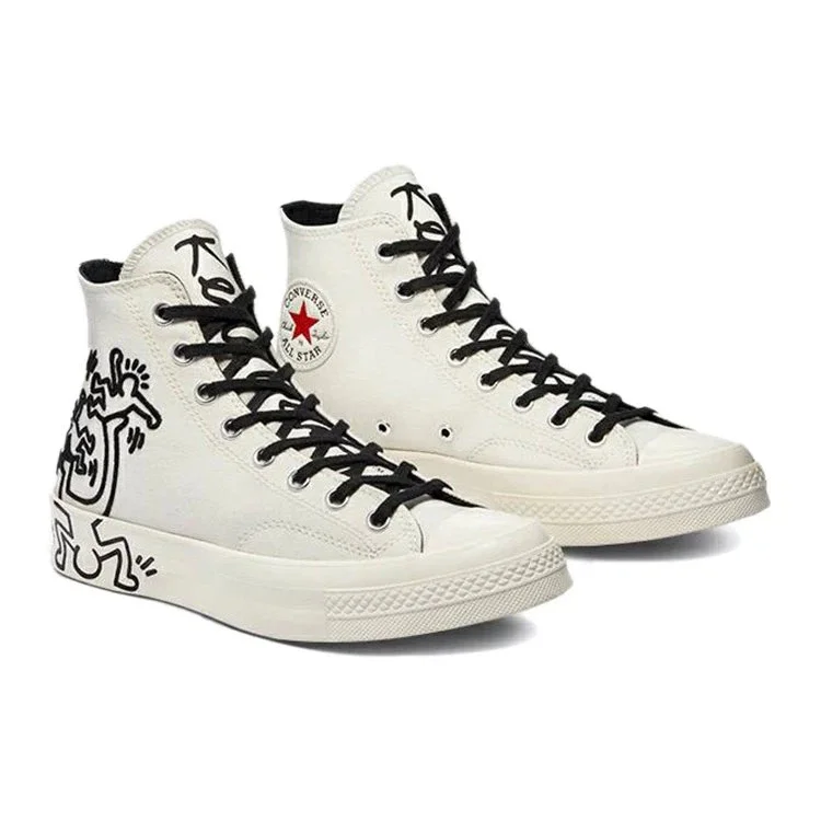 Keith Haring x Converse Chuck 70 High Tops Egret White „Egret Black Red” Keith Haring x Converse Chuck 70 High Tops Egret White „Egret Black Red”