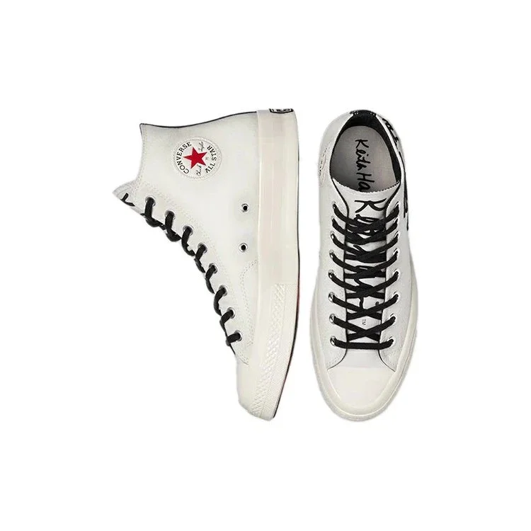 Keith Haring x Converse Chuck 70 High Tops Egret White „Egret Black Red” Keith Haring x Converse Chuck 70 High Tops Egret White „Egret Black Red”