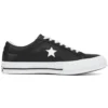 Leather One Star Low Top „Black White”