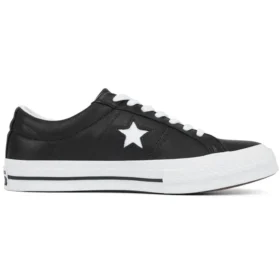 Leather One Star Low Top „Black White”