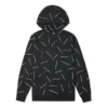 Model cu imprimeu Love, stil sport pentru cupluri, negru