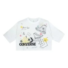 NOTEBOOK DOODLE OS CROP Tee Alb OPTICAL Alb
