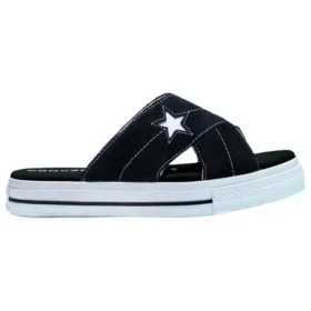 One Star Sandal Slip „Black White”