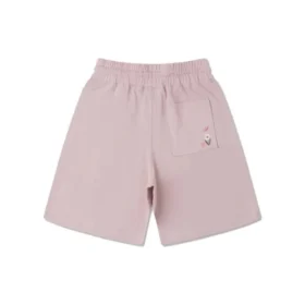Șorturi cu șnur și broderie florală Mărimi asiatice „Pink”