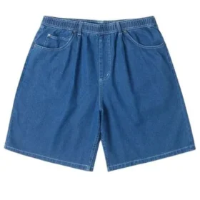 Șorturi din denim largi de 9″ Mărimi asiatice „Lt Stone Wash”