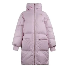 Palton lung cu glugă Asia Sizing „Roz pal”