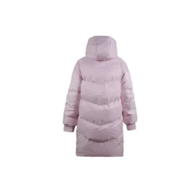 Palton lung cu glugă Asia Sizing „Roz pal”