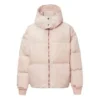 Palton puf oversized Mărimi asiatice „Roz”