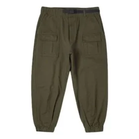 Pantaloni cargo din țesătură Mărimi asiatice „Verde măslin”
