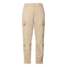 Pantaloni cargo utilitari țesuți, mărimi asiatice „Beige”