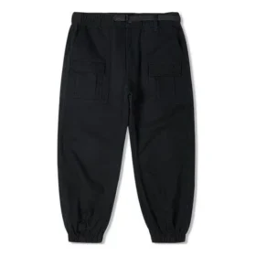 Pantaloni casual Converse pentru bărbați, de culoare solidă, cu Șireturi, negri