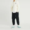 Pantaloni casual Converse pentru bărbați, de culoare solidă, cu Șireturi, negri