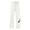 Pantaloni chino cu pli dublu Much Love, mărimi asiatice „Egret”