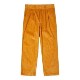 Pantaloni chino din velur cu pli dublu, mărimi asiatice „Portocaliu”