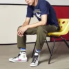 Pantaloni cu buzunare din nailon, mărimi asiatice „Verde măslin”
