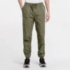 Pantaloni de jogging din țesătură, mărimi asiatice, „Verde militar”
