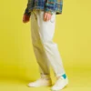 Pantaloni de tâmplar țesuți, mărimi asiatice „White”
