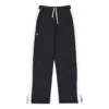Pantaloni de trening cu șnur și dungă albă, mărimi asiatice „Negru”