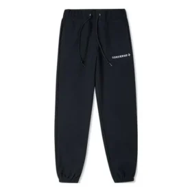 Pantaloni de trening din fleece cu șnur și logo Chevron, mărimi asiatice „Negru”