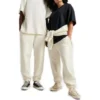 Pantaloni de trening Gold Standard cu croială largă, mărimi asiatice „Beige”