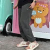 Pantaloni de trening largi cu patch-uri Chuck Taylor, mărime asiatică „Grey”