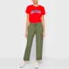 Pantaloni din țesătură, mărimi asiatice „Verde”